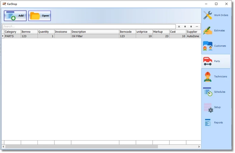 auto parts software app