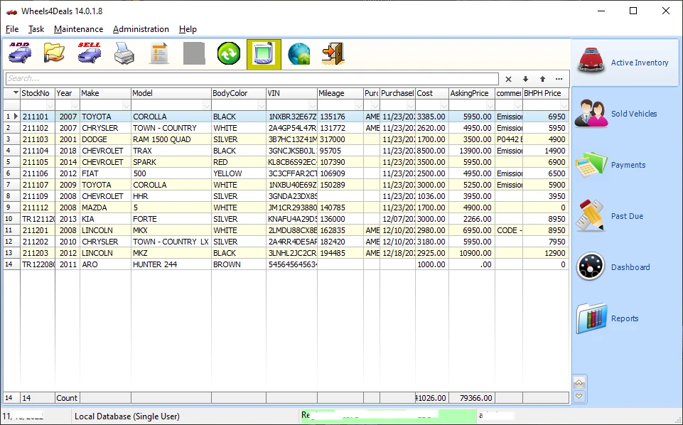 freeware auto dealer software